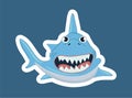 Cool shark icon