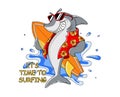 Cartoon Smiling Shark Royalty Free Stock Photo