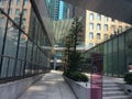 Cool Shiodome, Tokyo architecture Royalty Free Stock Photo