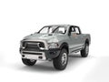 Cool silver modern pick-up truck Royalty Free Stock Photo