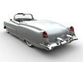 Cool silver oldtimer car - rear view Royalty Free Stock Photo