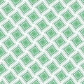 Green and white modern diamonds seamless pattern Royalty Free Stock Photo