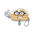 Cool and smart Businessman carrot cake wearing glasses