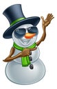 Cool Christmas Snowman in Sunglasses or Shades Royalty Free Stock Photo
