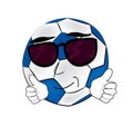 Cool soccer ball cartoon