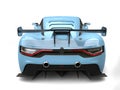 Cool space blue modern race car - tail view Royalty Free Stock Photo