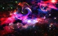 Cool Space Stars Planets Abstract Background