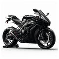 Cool sport motorbike served on a white background 5