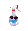 Cool spray bottle cartoon