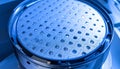 Precision Perforated Plate in a Scientific Instrument Royalty Free Stock Photo