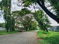 cool street view, Makassar, Indonesia, January 7 2024, Jalan PT Kima, industrial area, factories and warehouses