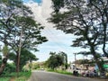 cool street view, Makassar, Indonesia, January 7 2024, Jalan PT Kima, industrial area, factories and warehouses