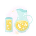 Cool summer lemonade. Fresh and delicious atmosphere Royalty Free Stock Photo