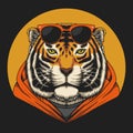 Cool tiger vector illustration