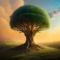 Cool and unusual tree - ai generated image