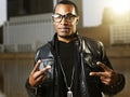 Cool urban african american man with glasses Royalty Free Stock Photo