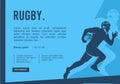 Cool vector rugby background design great for your graphic asset