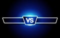 Vector VS Logo. Versus Board of rivals, with space for text. For Games and Sports