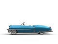 Cool vintage car - metallic blue