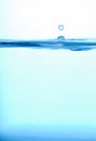 Cool water background with drop Royalty Free Stock Photo
