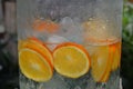 Cool water with sliced oranges. Beautiful Fruit-Infused Waters To Drink Instead Of Soda