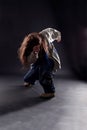 Cool woman dancer Royalty Free Stock Photo
