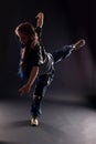 Cool woman modern dancer Royalty Free Stock Photo