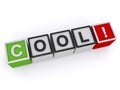 Cool! word block Royalty Free Stock Photo