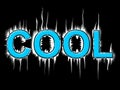 Cool Word Means Coldness Frost And Frosty Royalty Free Stock Photo