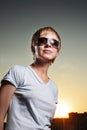 Cool young woman Royalty Free Stock Photo