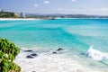 Coolangatta beach on a clear day looking towards Kirra Beach on the Gold Coast