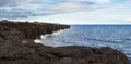 Cooled lava cliffs, East Rift Zone, Kilauea, Hawaii