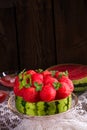 Cooled watermelon pie Royalty Free Stock Photo