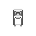 Cooler, air Conditioner line icon