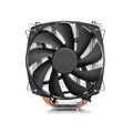 Cooler computer fan isolated on a white background. Royalty Free Stock Photo