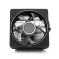 Cooler computer fan isolated on a white background. Royalty Free Stock Photo