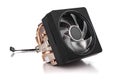 Cooler computer fan isolated on a white background. Royalty Free Stock Photo