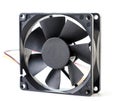Cooler, computer fan on a white background. Isolated