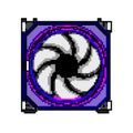 cooler cooling fan pc game pixel art vector illustration