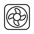 Cooler fan icon Royalty Free Stock Photo