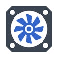 Cooler fan Icon Royalty Free Stock Photo