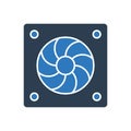 Cooler Fan Icon Royalty Free Stock Photo