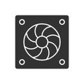 Cooler Fan Icon Royalty Free Stock Photo