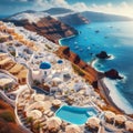 The coolest view of Santorini Greece