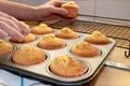 Cooling Cup Cakes onto a Rack