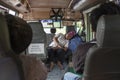 Cooling fan in local bus in Vietnam