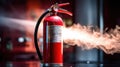 cooling fire extinguisher types Royalty Free Stock Photo