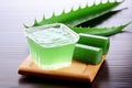 cooling gel pack and aloe vera epresenting soothing remedies