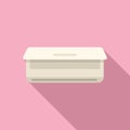 Cooling system icon flat vector. Control unit at home Royalty Free Stock Photo