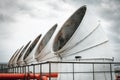 Cooling tower on the deck floor, Cooling chiller system Royalty Free Stock Photo